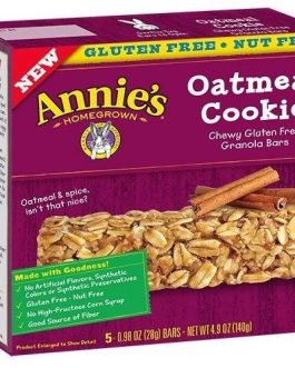 Annie’s Chewy Gluten Free Granola Bars Oatmeal Cookie (12×5 PK  )