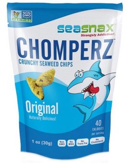 Seasnax Chomperz, Crunchy Seaweed Chips (8X1 OZ)