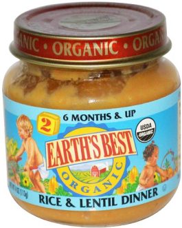 Earth’s Best Organic Brown Rice & Lentil Dinner (12×3.5 OZ)