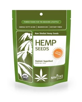 Navitas Naturals Organic Hemp Seeds Shelled (12×8 OZ)