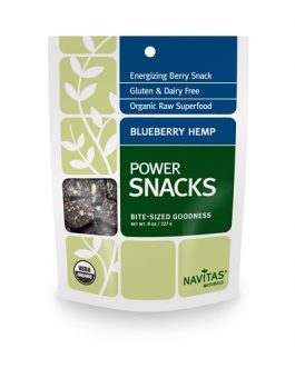 Navitas Naturals Blueberry Hemp Power Snack  (12×8 OZ)