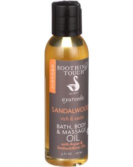 Soothing Touch Bath Body and Massage Oil Sandalwood (1×4 OZ)