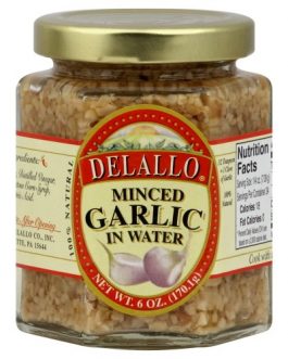 Delallo Garlic Minced In Water (1×6 OZ)