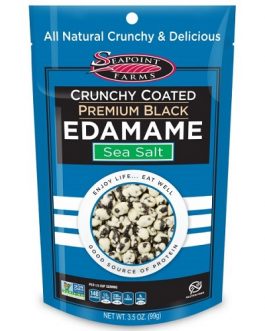 Seapoint Farms Crunchy Coated Premium Black Edamame, Sea Salt (12X3.5 OZ)