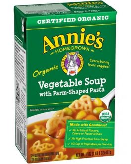 Annie’s Homegrown Organic Vegetable Soup with Farm-Shaped Pasta (8×17 OZ)