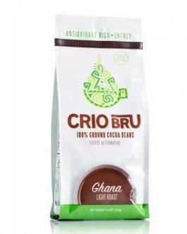 Crio Bru 100% Ground Cocoa Beans Ghana Light Roast (6×10 OZ)