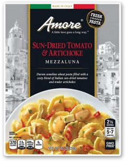 Amore Sun Dried Tomato And Artichoke Mezzaluna (6×8.8 OZ)