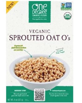 One Degree Organic Foods  Odof Vegan Sprouted Oat O’S (6X8 OZ)