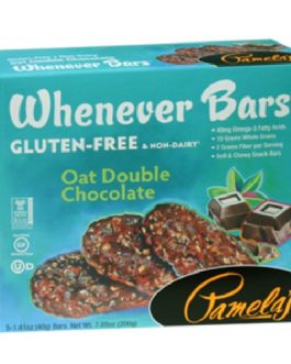 Pamela’S Products Oat Double Chocolate Whenever Bar (6X5 Ct)