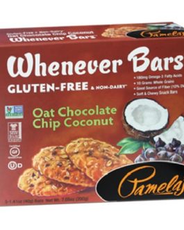 Pamela’S Products Oat Chocolate Chip Coconut Whenever Bars (6X5 Ct)