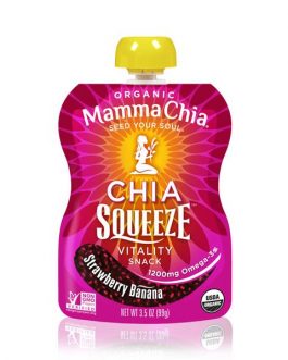 Mamma Chia Organic Chia Squeeze Strawberry Banana (16×3.5 OZ)