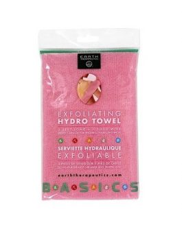 Earth Therapeutics Exfoliating Hydro Towel – Pink (1×1 Ct)