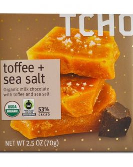 Tcho Chocolate Toffee Sea Salt (12×2.5 OZ)