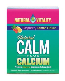 Natural Vitality Calm Plus Calcium Raspberry Lemon (8×5 Ct)