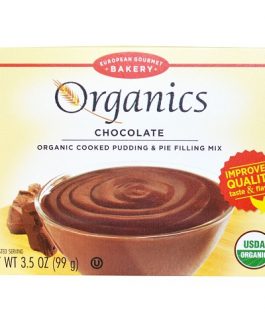 European Gourmet Bakery Organics Cooked Pudding & Pie Filling Mix Chocolate (12×3.5 OZ)