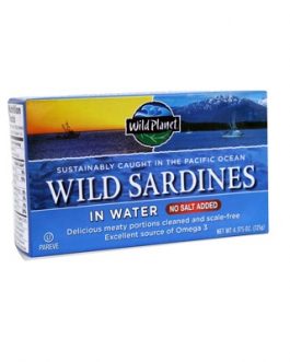 Wild Planet Sardines No Salt in Water (12×4.37 OZ)