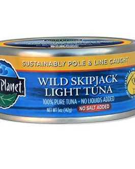 Wild Planet Skipjack Light Tuna with No Salt (12×5 OZ)