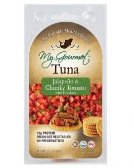 My Gourmet Tuna, Jalapeno & Chunky Tomato with Crackers (12×3.5 OZ)