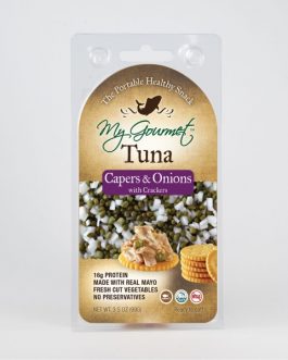 My Gourmet Tuna, Capers & Onion with Crackers (12×3.5 OZ)