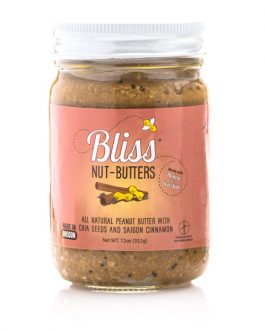 Bliss Cinnamon Chia Seed Peanut Butter (6×12 OZ)