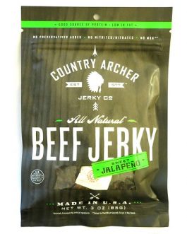 Country Archer Beef Jerky Sweet Jalapeno (12×3 OZ)