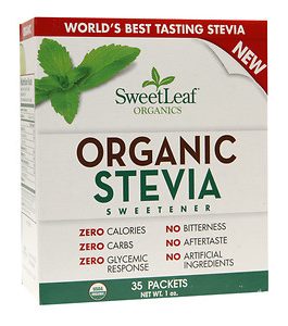 SweetLeaf Organic Stevia Sweetener Packets (1×35 Ct)