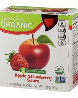 Santa Cruz Organic  Apple Strawberry Sauce (6X4 Ct)