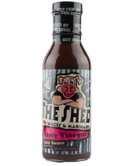 The Shed Spicy Vinegar BBQ Sauce (6×14 OZ)