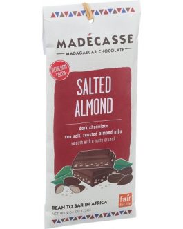 Madecasse Dark Chocolate 63% Salted Almond (10×2.64 OZ)