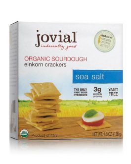 Jovial Organic Sourdough Einkorn Crackers Sea Salt (10×4.5 OZ)