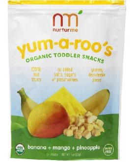 Nurturme Yum-A-Roo’S Snacks, Banana, Mango, Pineapple (6X1 OZ)