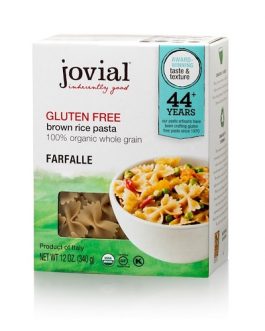 Jovial Gluten Free Brown Rice Pasta Farfalle (12×12 OZ)