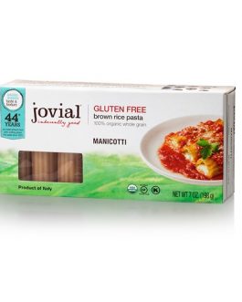 Jovial Gluten Free Brown Rice Pasta Manicotti (12×7 OZ)