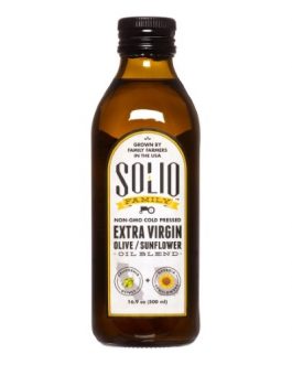 Solio Family Extra Virgin Olive Sunflower Oil Blend (6×16.9 OZ)