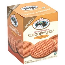 Shady Maple Farms Organic Stroopwafel Cookie-Waffles- Honey And Maple (8×8.5Oz)