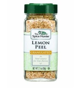 Spice Hunter Lemon Peel, Granulated (6×2.1Oz)