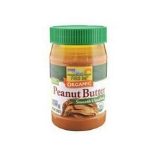 Field Day Organic Easy Spread Peanut Butter, Smooth, No Salt (12x18Oz)