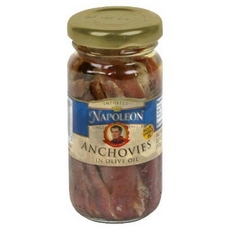 Napoleon Flat Anchovies In Olive Oil Jars  (12×12/3.5 Oz)