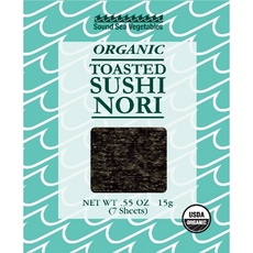 Sound Sea Vegetables Organic Toasted Sushi Nori (12×0.55Oz)