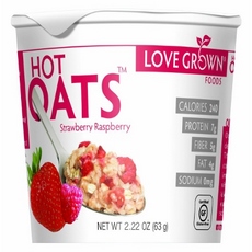 Love Grown Hot Strawberry Raspberry Oats (8×2.22Oz)