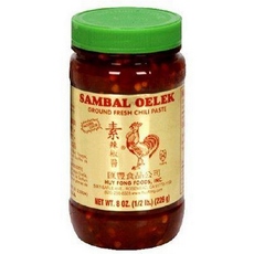 Huey Fong Sambal Oelek Ground Fresh Chili Paste (24x8Oz)