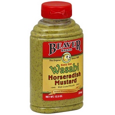 Beaver Foods Mustard Horseradish Wasabi (6×12.5Oz)