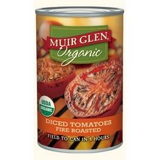 Muir Glen Organic Fire Roasted Diced Tomatoes (12×14.5Oz)