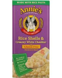 Annie’s Rice Shells And Creamy White Cheddar Gluten Free (12x6Oz)