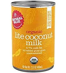 Natural Value Organic Coconut Milk Lite (12×12/13.5 Oz)