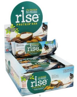 Rise Foods Crunchy Carob Chip Protein Bar(12×2.1 Oz)