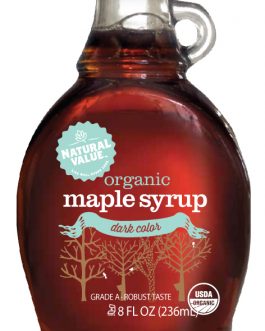 Natural Value A  Dark & Robust Maple Syrup (12x8Oz)