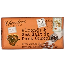 Chocolove Almonds & Sea Salt In Dark Chocolate (12×3.2Oz)