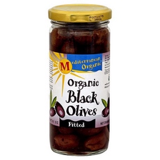 Mediterranean Organics Ripe Pitted Black Olives (12×8.1Oz)