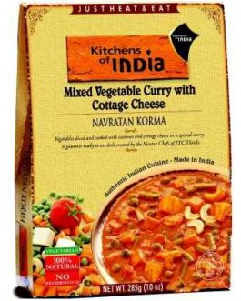 Kitchens Of India Curry Mixed Vegetable With Cottage Cheese (6x10Oz)